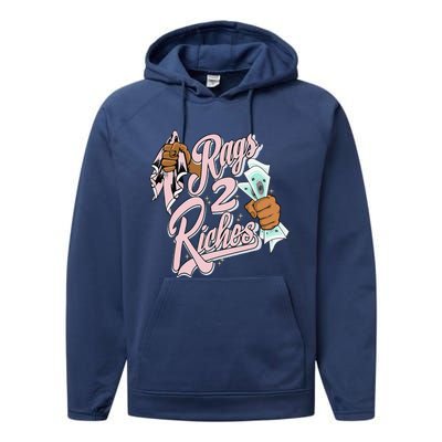 Rags 2 Riches Retro Easter 5s Matching Performance Fleece Hoodie