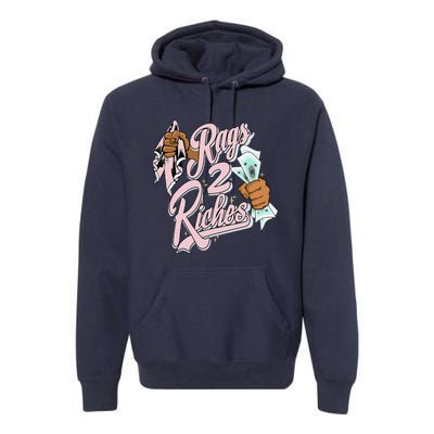 Rags 2 Riches Retro Easter 5s Matching Premium Hoodie