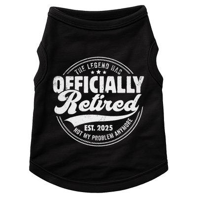 Retirement 2025 Retired 2025 Not My Problem Anymore Vintage Gift Doggie Tank