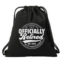 Retirement 2025 Retired 2025 Not My Problem Anymore Vintage Gift Drawstring Bag