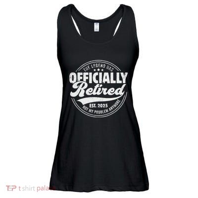 Retirement 2025 Retired 2025 Not My Problem Anymore Vintage Gift Ladies Essential Flowy Tank