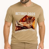 Retirement 2025 Retired 2025 Not My Problem Anymore Cute Cat Performance Shirt