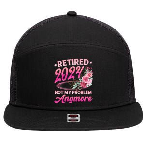 Retire 2024 7 Panel Mesh Trucker Snapback Hat