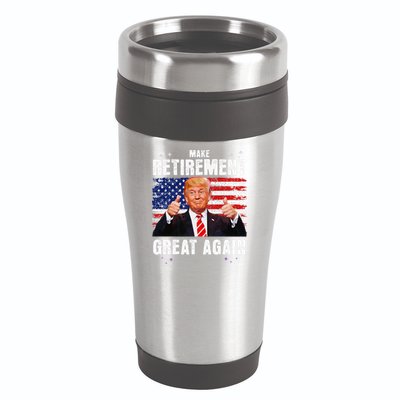 Retired 2025 Retirement 2025 Retiring 2025 Trump Great Again Gift 16oz Travel Tumbler