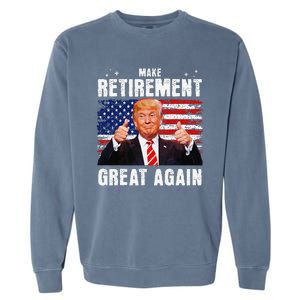 Retired 2025 Retirement 2025 Retiring 2025 Trump Great Again Gift Garment-Dyed Sweatshirt