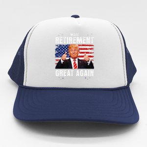 Retired 2025 Retirement 2025 Retiring 2025 Trump Great Again Gift Trucker Hat