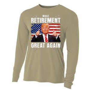 Retired 2025 Retirement 2025 Retiring 2025 Trump Great Again Gift Cooling Performance Long Sleeve Crew