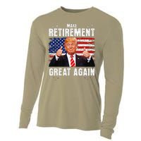 Retired 2025 Retirement 2025 Retiring 2025 Trump Great Again Gift Cooling Performance Long Sleeve Crew