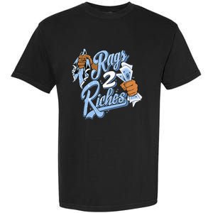 Rags 2 Riches Blue Matching Tee For Men Women Garment-Dyed Heavyweight T-Shirt