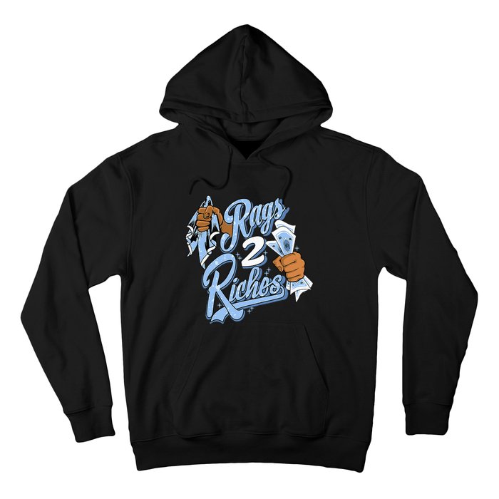 Rags 2 Riches Blue Matching Tee For Men Women Hoodie