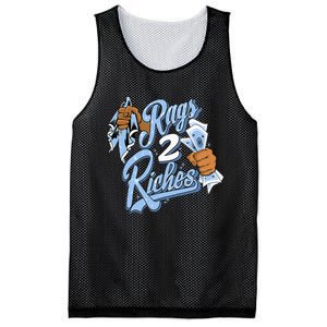 Rags 2 Riches Blue Matching Tee For Men Women Mesh Reversible Basketball Jersey Tank