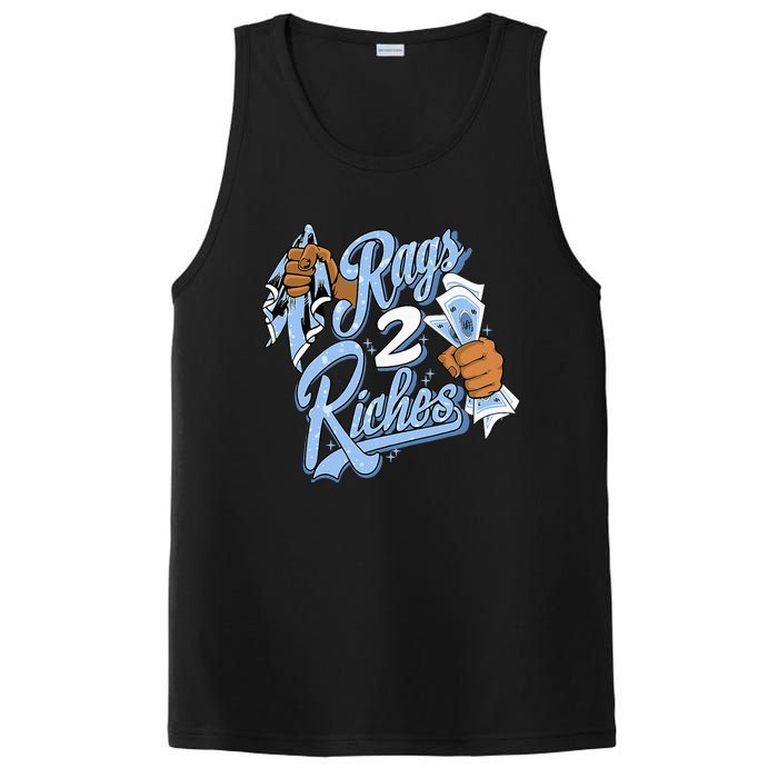 Rags 2 Riches Blue Matching Tee For Men Women PosiCharge Competitor Tank