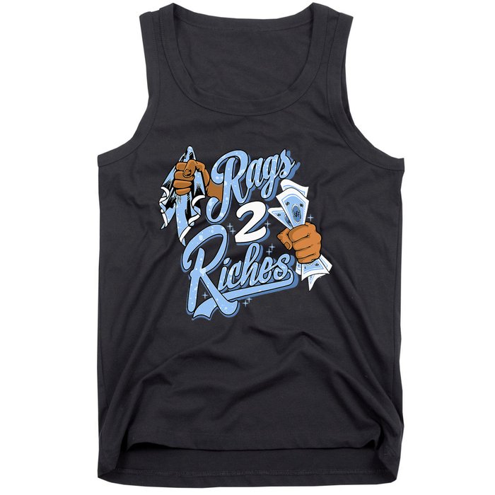 Rags 2 Riches Blue Matching Tee For Men Women Tank Top