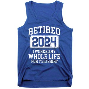 Retired 2024 Retirement  Humor  Tank Top