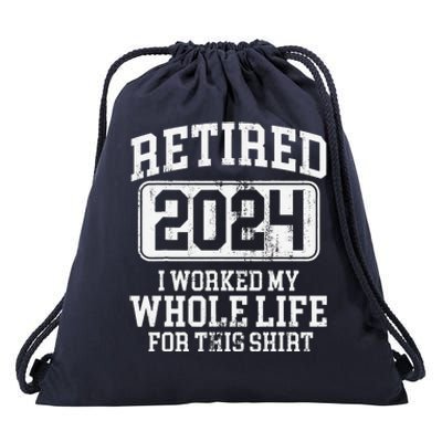 Retired 2024 Retirement Drawstring Bag