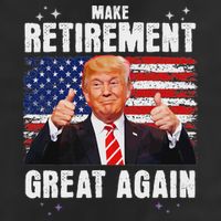 Retired 2025 Retirement 2025 Retiring 2025 Trump Great Again 7 Panel Mesh Trucker Snapback Hat