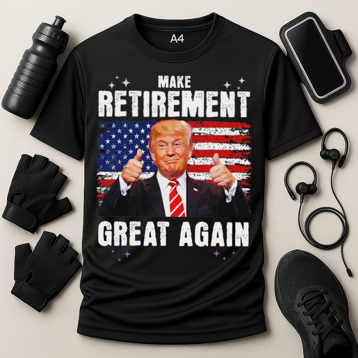 Retired 2025 Retirement 2025 Retiring 2025 Trump Great Again Cooling Performance Crew T-Shirt