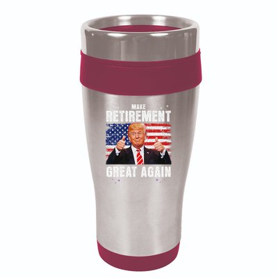 Retired 2025 Retirement 2025 Retiring 2025 Trump Great Again 16oz Travel Tumbler