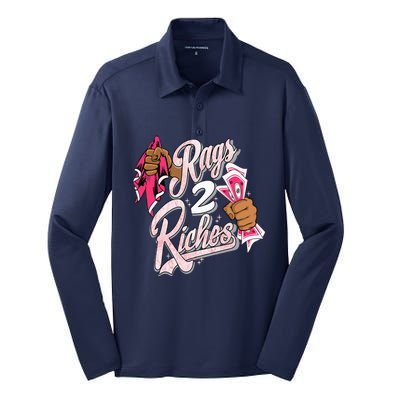 Rag 2 Riches Arctic Punch 12s Matching Silk Touch Performance Long Sleeve Polo