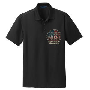 Retirement 2025 Retired Not My Problem Anymore American Flag Dry Zone Grid Polo