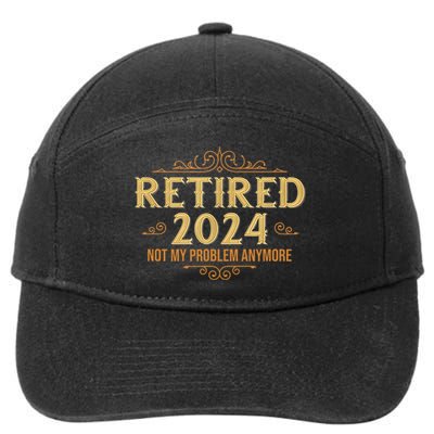 Retired 2024 Retirement Funny 7-Panel Snapback Hat