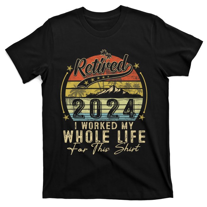 Retired 2024 Retirement Women Humor T-Shirt