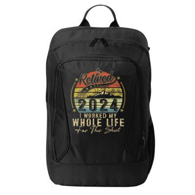 Retired 2024 Retirement Women Humor City Backpack