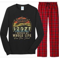 Retired 2024 Retirement Women Humor Long Sleeve Pajama Set