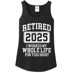 Retired 2025 Retirement For Humor Ladies Essential Tank