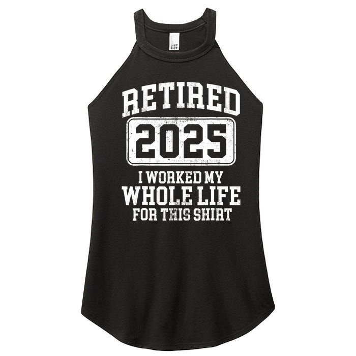 Retired 2025 Retirement For Humor Women's Perfect Tri Rocker Tank