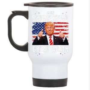 Retired 2025 Retirement 2025 Retiring 2025 Trump Great Again Stainless Steel Travel Mug