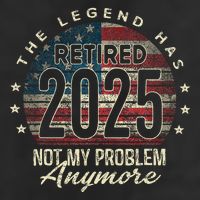 Retirement 2025 Retired Not My Problem Anymore American Flag Cool Comfort Performance Bucket Hat