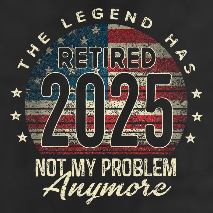 Retirement 2025 Retired Not My Problem Anymore American Flag Cool Comfort Performance Bucket Hat