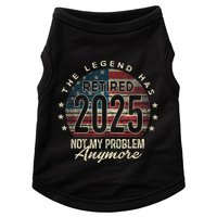 Retirement 2025 Retired Not My Problem Anymore American Flag Doggie Tank