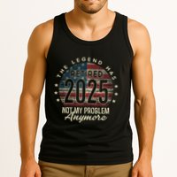 Retirement 2025 Retired Not My Problem Anymore American Flag Tank Top