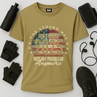 Retirement 2025 Retired Not My Problem Anymore American Flag Performance Shirt