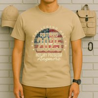 Retirement 2025 Retired Not My Problem Anymore American Flag T-Shirt