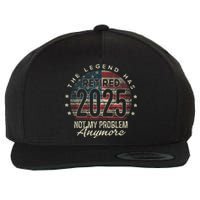 Retirement 2025 Retired Not My Problem Anymore American Flag Wool Snapback Cap