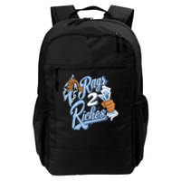 Rags 2 Riches Blue Matching Women Daily Commute Backpack