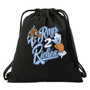 Rags 2 Riches Blue Matching Women Drawstring Bag