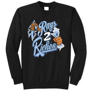 Rags 2 Riches Blue Matching Women Tall Sweatshirt