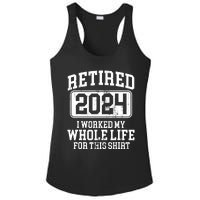 Retired 2024 Retirement Humor Ladies PosiCharge Competitor Racerback Tank