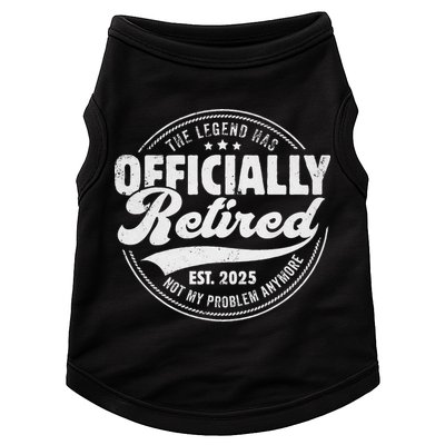 Retirement 2025 Retired 2025 Not My Problem Anymore Vintage Doggie Tank