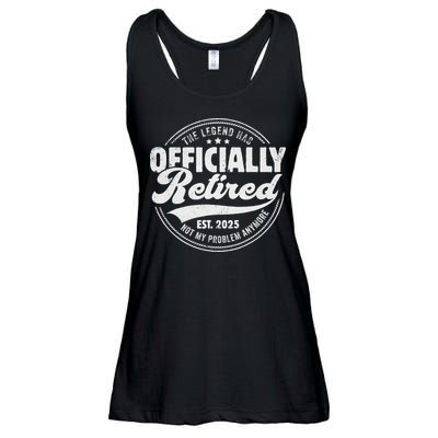 Retirement 2025 Retired 2025 Not My Problem Anymore Vintage Ladies Essential Flowy Tank