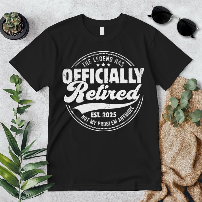 Retirement 2025 Retired 2025 Not My Problem Anymore Vintage Premium T-Shirt