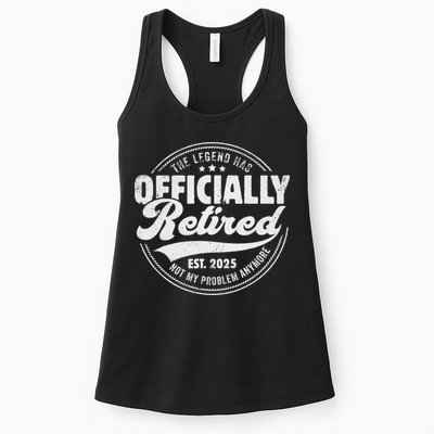Retirement 2025 Retired 2025 Not My Problem Anymore Vintage Womens Tank Top
