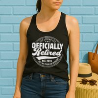 Retirement 2025 Retired 2025 Not My Problem Anymore Vintage Womens Tank Top