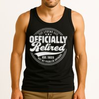 Retirement 2025 Retired 2025 Not My Problem Anymore Vintage Tank Top