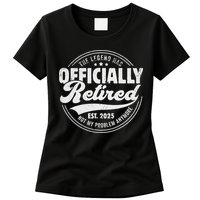 Retirement 2025 Retired 2025 Not My Problem Anymore Vintage Womens T-Shirt