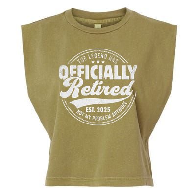 Retirement 2025 Retired 2025 Not My Problem Anymore Vintage Garment-Dyed Women's Muscle Tee